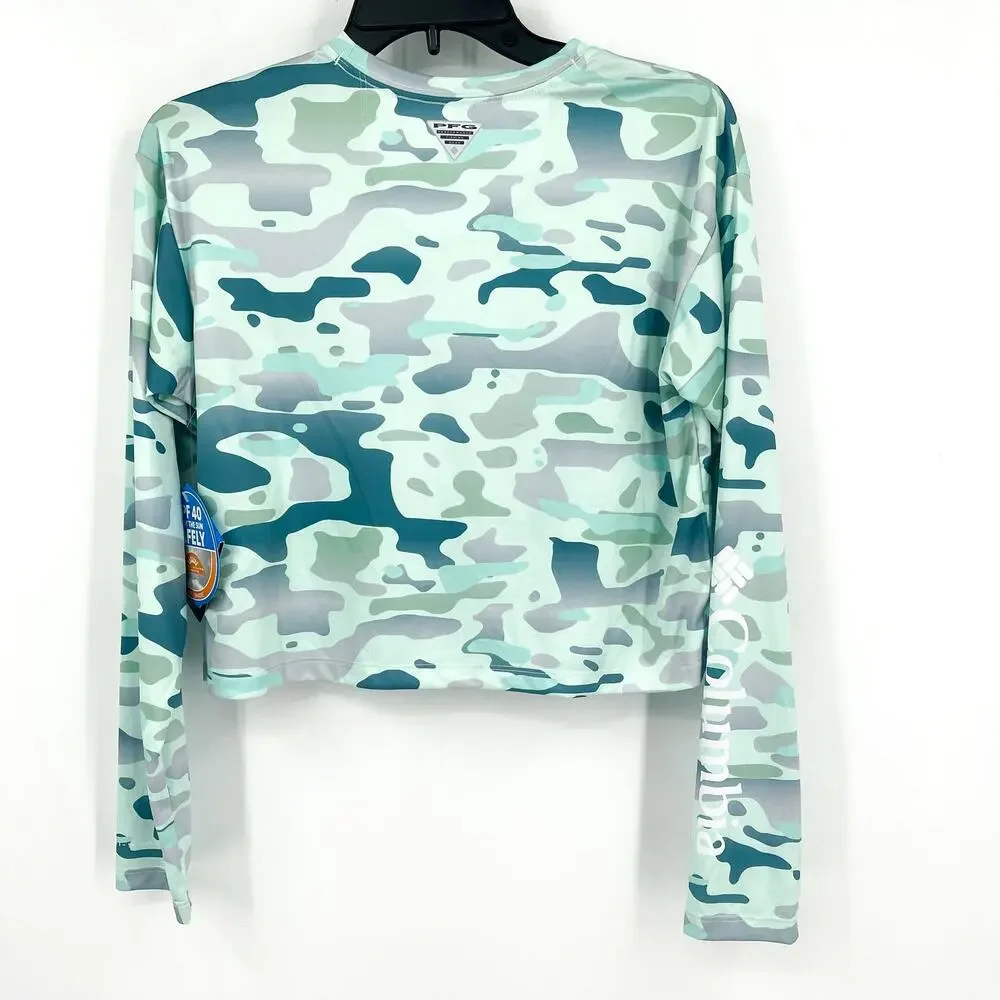 Columbia Women's Super PFG Tidal Light Shirt XS Blue Icy Morn Watershed NWT_9